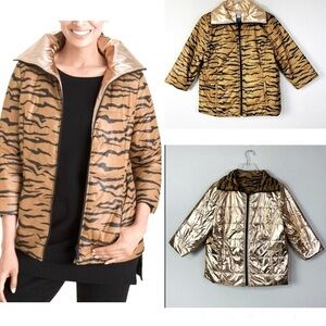 Chico’s Reversible Puffer Jacket Size M/8